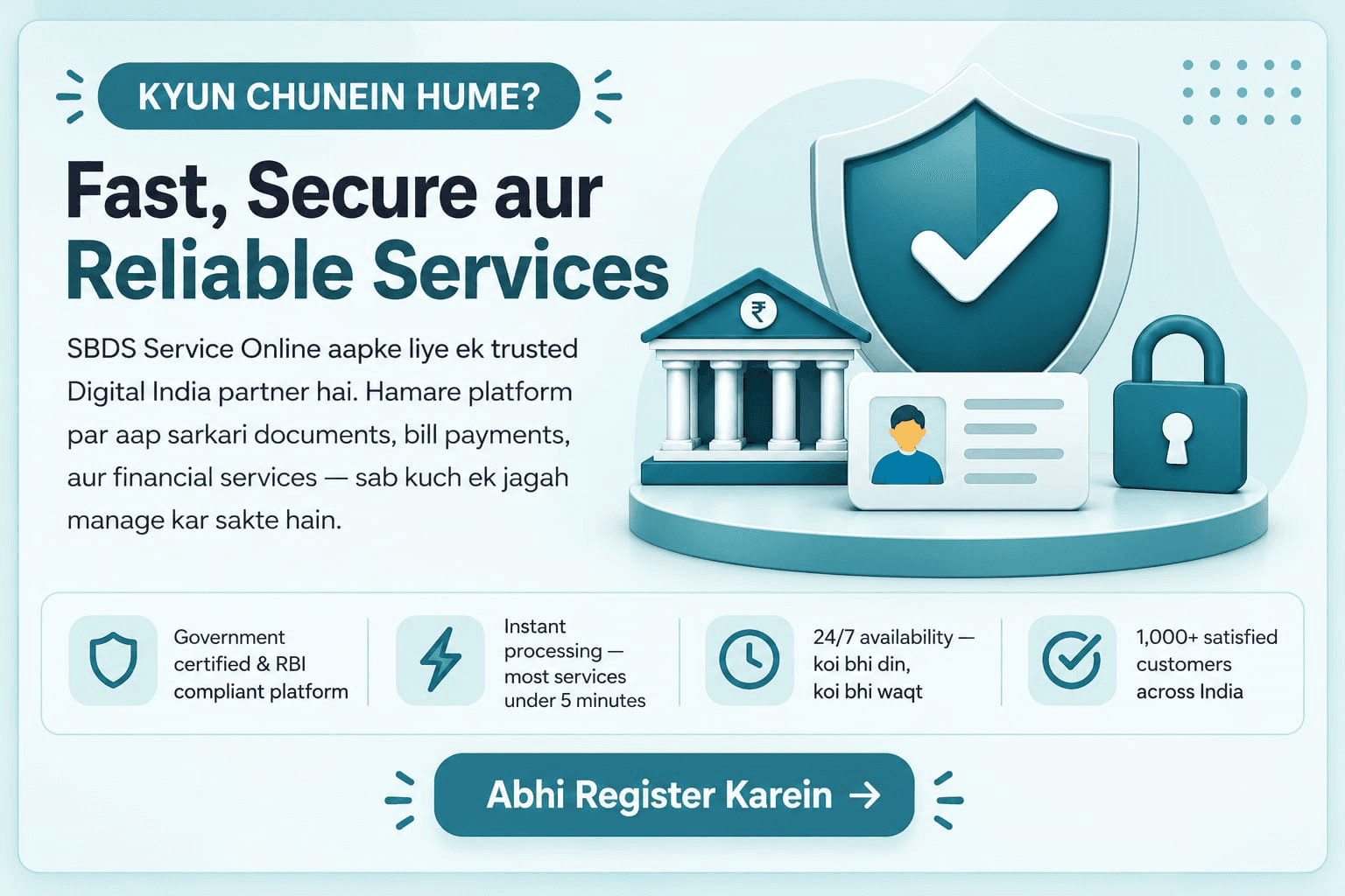 Kyun Chunein Hume - Fast, Secure aur Reliable Services